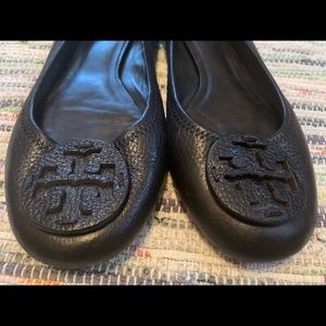 Tory Burch Reva Minnie Ballerina Flats Black  8